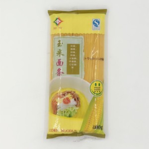 玉米面条　トウモロコシの麺　中華食材　400g　中国麺類　雑穀面　健康食品 