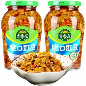 吉香居　脆口江豆（瓶装）　426g　ザーサイ　中国人気漬物　冷凍商品と同梱不可