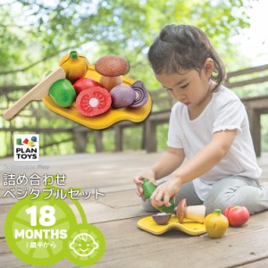 【おままごと 野菜】送料無料 PLANTOYS/プラントイ 詰め合わせベジタブルセット [3601]  ベビー 木製玩具 プラントイジャパン 沖縄県送料