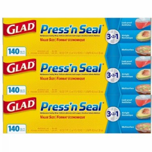 （3個入り1箱 グラッド プレスンシール ラップ 43.4m×30cm）GLAD PRESSN SEAL プレス＆シール 食品 コストコ 350086