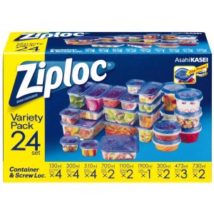 （ジップロック コンテナー アソートセット 24セット）保存容器 Ziploc 旭化成 バラエティパック 24組 食品 コストコ 30912
