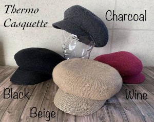 ◆4色展開 特価 帽子 ウール混 サーモ キャスケット ボリューム 男女兼用 レディース メンズ 秋 冬 シンプル