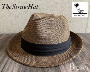 ◇3サイズ展開 帽子 THE STRAW HAT ストロー ハット 中折れ 折り畳み UV99%cut 男女兼用 春 夏 サイズ調整 日よけ M L XL 大きい サイズ