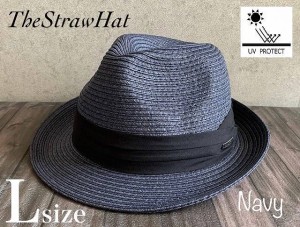 ◇3サイズ展開 帽子 THE STRAW HAT ストロー ハット 中折れ 折り畳み UV99%cut 男女兼用 春 夏 サイズ調整 日よけ M L XL 大きい サイズ