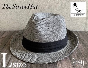 ◇3サイズ展開 帽子 THE STRAW HAT ストロー ハット 中折れ 折り畳み UV99%cut 男女兼用 春 夏 サイズ調整 日よけ M L XL 大きい サイズ