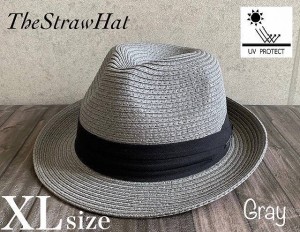 ◇3サイズ展開 帽子 THE STRAW HAT ストロー ハット 中折れ 折り畳み UV99%cut 男女兼用 春 夏 サイズ調整 日よけ M L XL 大きい サイズ