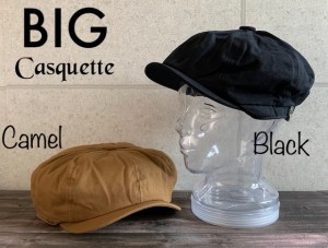 帽子 2色展開　BIG ハンキャス アップル キャスケット ハンチング　メンズ　レディース　男女兼用　カジュアル　アウトドア　メッシュ　