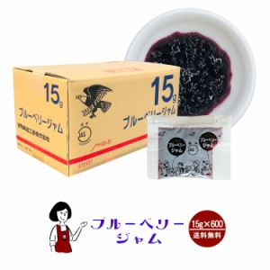 タカ食品 ブルーベリージャム　15g×600袋 宅配便 送料無料 ジャム 九州 学校給食 給食用ジャム 小袋 パン スイーツ 使い切り ブルーベリ