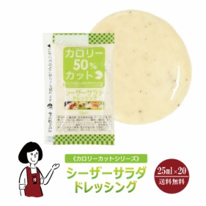 KPカロリーカットシーザーサラダドレッシング 25ml×20袋/メール便 送料無料 小袋 使いきり ドレッシング 携帯用 アウトドア お弁当 イベ