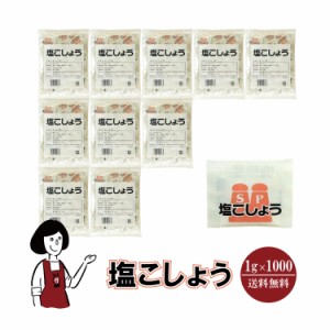 マルニ 塩こしょう　1g×1000袋　宅配便 送料無料 小袋 使いきり 調味料 塩 白こしょう 胡椒 アウトドア お弁当 イベント 洋食 肉料理 野