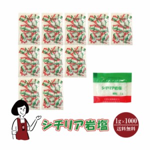 シチリア岩塩　1g×1000袋 宅配便 送料無料 小袋 使いきり 調味料 塩 シチリア産 卵料理 肉料理 魚介料理 和食 中華料理 パスタ サラダ 