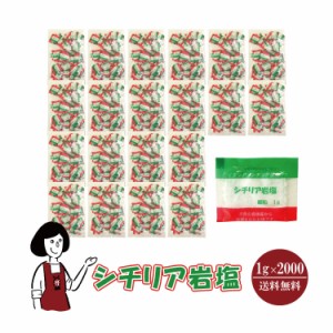 シチリア岩塩　1g×2000袋　宅配便 送料無料 小袋 使いきり 調味料 塩 シチリア産 卵料理 肉料理 魚介料理 和食 中華料理 パスタ サラダ 