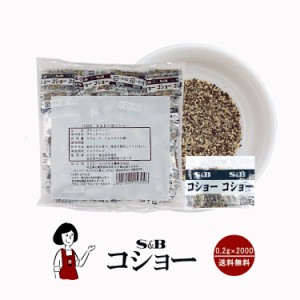 S&Bコショー 0.2g×2000袋／宅配便 送料無料 エスビー食品 小袋 使いきり  イベント 肉料理 野菜料理 魚料理 小分け  テイクアウト こわ