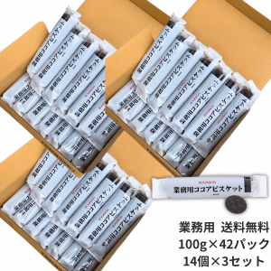 業務用 ブルボン ココアビスケット 100g×42袋 4.2kg BOURBON まとめ買い 業務用ココアビスケット ビター 常温保存可 ココア ビスケット 