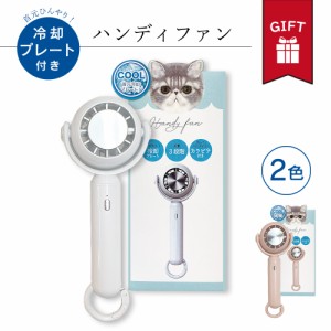 ギフト ハンディファン COLDプレート 小型 扇風機 猛暑 対策 冷却 ひんやり おしゃれ かわいい かっこいい 春夏 対策 熱中症対策 省エネ 