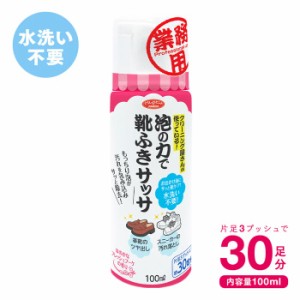 泡の力で靴ふきサッサ 100ml 約30足分 1009797 靴の汚れ落とし