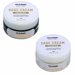 靴クリーム 防腐 防カビ 高級ワックス YAZAWA SHOE CARE シュークリーム プレミアム ニュートラル/ブラック 30ml ヤザワ シューケア レザ