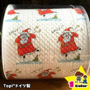 トイレットペーパー サンタ柄 トイレットペーパー 柄入り ティシュ トイレットペーパー絵柄入り クリスマス サンタクローストイレ用品 ギ