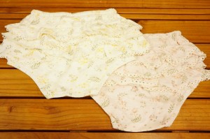 【メール便利用！送料無料】Lily ivoryリリーアイボリー フリル付オーバーパンツ71576（夏用ボトムス 女の子）70cm-90cm