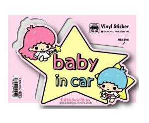 【メール便利用！送料無料】ゼネラル セーフティサイン baby in carキキララ ベビーインカーLCS-062