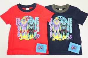 【メール便利用！送料無料】BANDAI仮面ライダー半袖Tシャツ（リストバンド付き）ボルケーノレックスゲノムTQ8845天竺素材子供服100cm-120