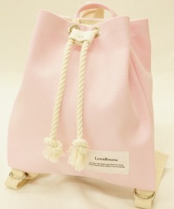 【メール便利用！送料無料】そらごと 日本製帆布のベビーリュック ピンク(couche02)(配送区分B)