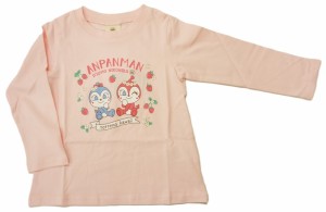 【メール便利用！送料無料】ナカタBANDAI それいけ！アンパンマンガールAライン長袖Tシャツドキンちゃんコキンちゃんイチゴ柄PA3447天竺