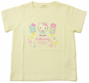 【メール便利用！送料無料】サンリオ ハローキティ半袖Tシャツ ホワイト A518KT天竺(吸水速乾機能素材)