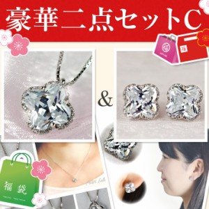 ネックレス ピアス レディース 福袋豪華二点セットC　10セット限定