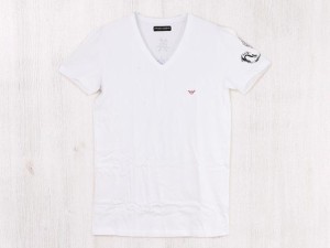 EMPORIO ARMANI エンポリオアルマーニ アンダーウェア 111262 3P529 00010 メンズ ホワイト 漢字ロゴ 蛇 半袖Tシャツ