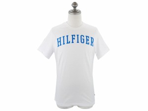 トミーヒルフィガー Tシャツ 09T3344 メンズ 半袖Tシャツ クルーネック 100 WHITE ホワイト S-L