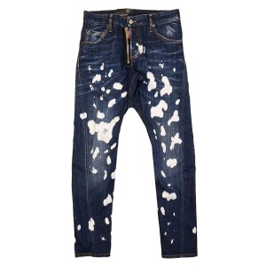 DSQUARED2 ディースクエアード デニム S74LB0964 S30342 SEXY TWIST BLEACH SPLASH COOL GUY JEANS メンズ 男性 ジーンズ 470 BLUE ブル