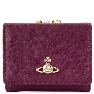 VIVIENNE WESTWOOD ヴィヴィアンウエストウッド 三つ折り財布 51010018 L001N SAFFIANO レディース J401PF PURPLE パープル