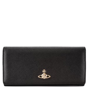 Vivienne Westwood ヴィヴィアンウエストウッド 長財布 51040027 L001N SAFFIANO CLASSIC CREDIT CARD WALLET レディース N403PF BLACK 