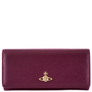 VIVIENNE WESTWOOD ヴィヴィアンウエストウッド 長財布 51040027 L001N SAFFIANO レディース J401PF PURPLE パープル