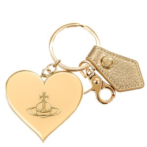 Vivienne Westwood ヴィヴィアンウエストウッド 2023年秋冬新作 キーリング 82030008 OM0009 MIRROR HEART ORB R403LA GRAIN GOLD/GOLD 