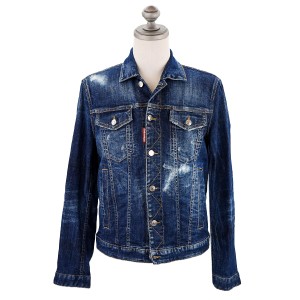 DSQUARED2 ディースクエアード デニムジャケット S79AM0045 S30342 ICON DAN JEAN JACKET メンズ 男性 470 BLUE ブルー