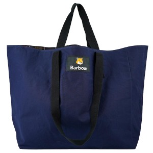 2023年秋冬新作 BARBOUR×MAISON KITSUNE バブアー×メゾンキツネ トートバッグ UBA0692 X MK REVERSIBLE TOTE BAG メンズ レディース コ