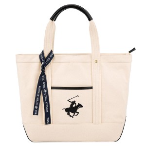 BEVERLY HILLS POLO CLUB ビバリーヒルズポロクラブ トートバッグ BH1008N レディース 女性 Lサイズ 鞄 バッグ IV/IV/BK アイボリー×ブ