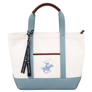 BEVERLY HILLS POLO CLUB ビバリーヒルズポロクラブ トートバッグ BH2008N レディース 女性 Lサイズ 鞄 バッグ WH/PBL/PBL ホワイト×ラ