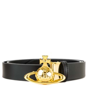 VIVIENNE WESTWOOD ヴィヴィアンウエストウッド ベルト 82010006 42110 BELTS ORB BUCKLE BELT レディース メンズ カット可能 N402 BLACK