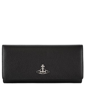 Vivienne Westwood ヴィヴィアンウエストウッド 長財布 51120005 L001J GRAIN LEATHER LONG CARD HOLDER レディース N401LA BLACK ブラッ