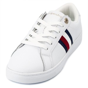 TOMMY HILFIGER トミーヒルフィガー スニーカー 2023年春夏新作 FW0FW06903YBR ESSENTIAL STRIPES SNEAKER レディース WHITE ホワイト