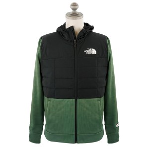 THE NORTH FACE ザ ノースフェイス ジップアップパーカー NF0A5IBU MEN’S MA HYBRID INSULATED JACKET メンズ THYME ブラック×グリーン