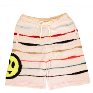 BARROW バロー バロウ ハーフパンツ 2023年春夏新作 33955 KNITWEAR SHORTS UNISEX メンズ レディース サマーニット BW004 BUTTER バター