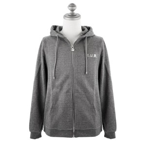 BALR ボーラー フーディー 2022年-2023年秋冬新作 B1267.1001 Q-Series Straight Zip Thru Hoodie メンズ Dk Grey Heather グレー