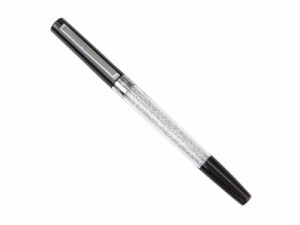 スワロフスキー ボールペン 5213599 Crystalline Stardust Rollerball Pen 男女兼用 クロムコーティング ブラック×クリスタル