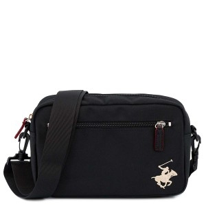 BEVERLY HILLS POLO CLUB ビバリーヒルズポロクラブ ショルダーバッグ BHC005 BAG レディース 斜め掛け 斜めがけ BK/WH ブラック×ホワイ