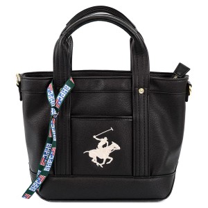 BEVERLY HILLS POLO CLUB ビバリーヒルズポロクラブ トートバッグ BH2006N メンズ レディース Sサイズ ショルダーバッグ 2WAY BK/BK/WH 