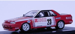 エブロ 1/43 リコースカイライン GTS-R Gr.A 1988 ホワイト/レッド 完成品(未使用 未開封の中古品)